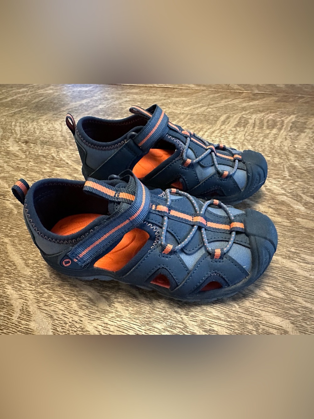 Merrell Hydro Kids Navy and Orange Active Sandals